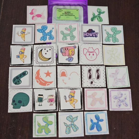 Vinyl Stick Pack Balloon Dogs - Picture 3 of 3